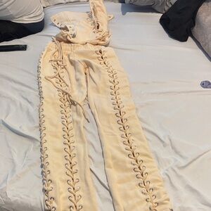 Elegant Lace-Up Women's Joggers